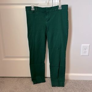 Banana Republic Green Sloan Work Pants